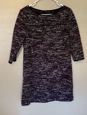 Ann Taylor tweed 3/4 sleeve shift dress size S