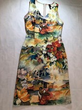 Gorgeous Multi Floral Dress for Women stretchy comfortable - med - USA made