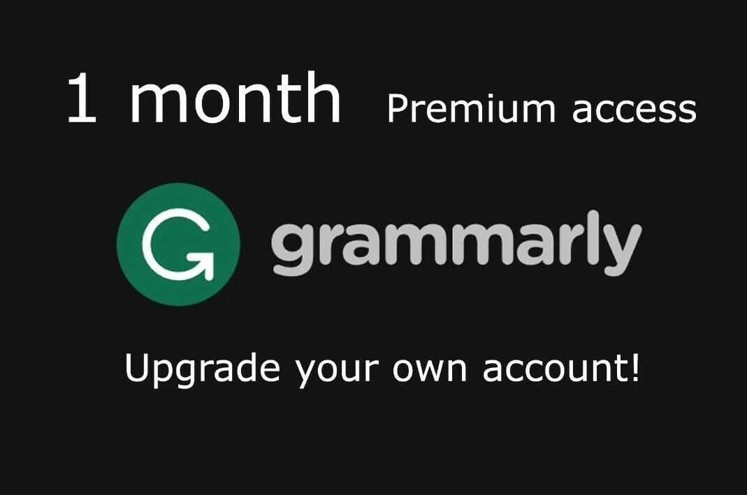 GRAMMARLY-Premium/Business upgrade 1 month *NOT SHARED* privacy guaranteed!