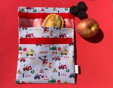 Funda o bolsa reutilizable para llevar el desayuno o la merienda.18x18 cm