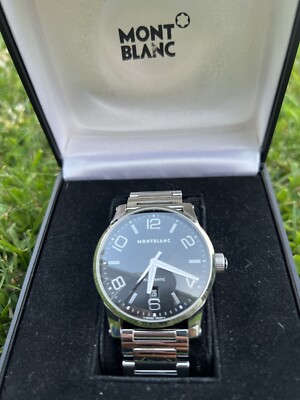 MONT BLANC AUTOMATIC 腕時計 MONTBLANC Timewalker Automatic winding Watch silver Black