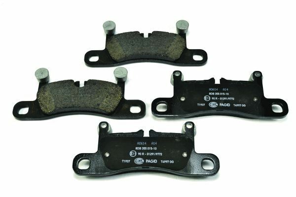 Hella 8DB 355 015-101 Bremsbelagsatz, Scheibenbremse FüR Porsche VW-image