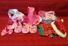Build A Bear Ballerina Outfit LOT Pink Dress with Ballet Slippers  Shoes