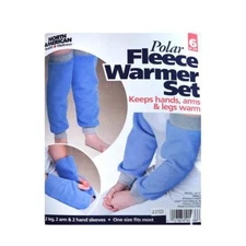 JOBAR INTL INC 6 Piece Polar Fleece Warmers Hand/Wrist, Arm And Leg Covers