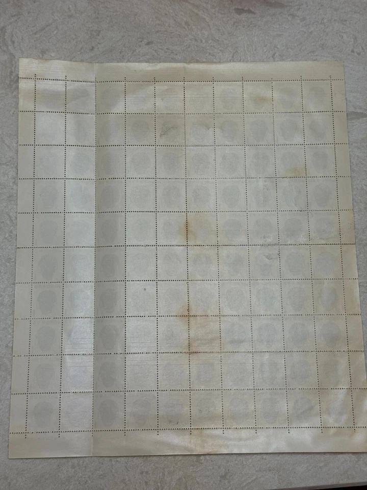 Hoja de estampillas de 1 ganado de Corea de los años 60 rara - diseño de máscara Hahoe, MNH completa Foto 4 de 4