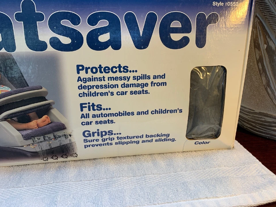 Almohadilla/alfombra protectora de asiento elevador para asiento de coche Prince Lionheart 2 etapas nueva Foto 2 de 4