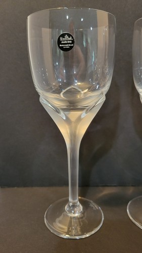Set of 8 Rosenthal Germany 24% Lead Crystal Studio-line Frosted Iris Stemware - Picture 2 of 4