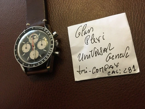 Plexi Glass RECAMBIO UNIVERSAL GENEVE TRI-COMPAX best price *NO WATCH*