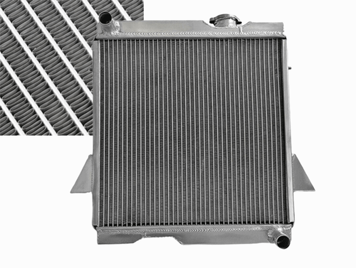 For Triumph TR6 1969-1974 / TR250 2.5L L6 1967-1968 MT 5ROW Aluminum Radiator - Picture 9 of 9