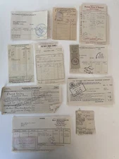 Vintage Receipts Paper, Middletown, CT Scottish Union Hartford Connecticut Lot