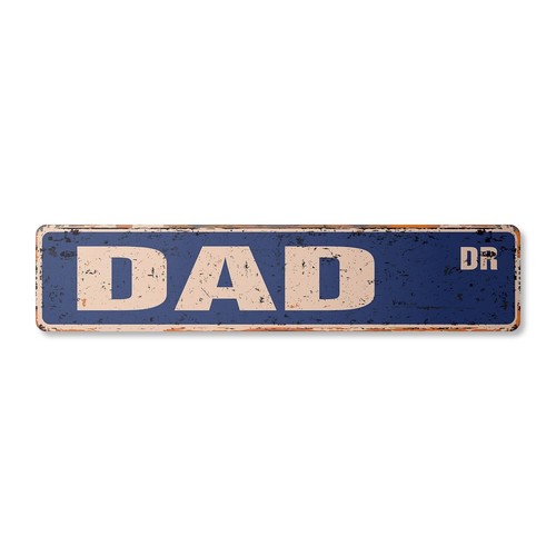 DAD Vintage Plastic Street Sign daddy father pa papa pops | Indoor/Outdoor | ...