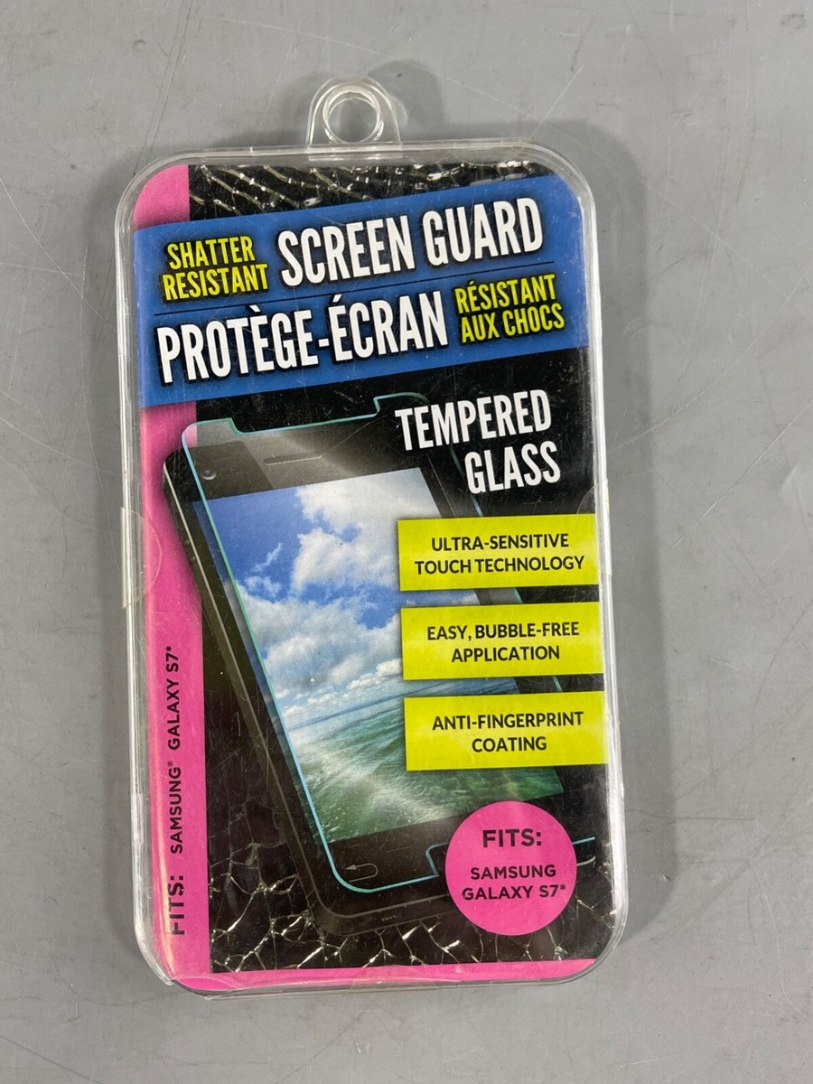 Samsung Galaxy S7 Tempered Glass Screen Guard Shatter Resistant  Anti-Fingerprint