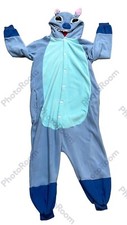 Stitch Adult Size Small One Piece Button Front Pajama Costume