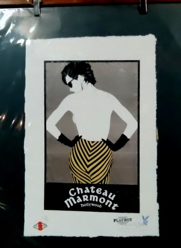Chateau Marmont, Hollywood, Patrick Nagel, Ltd. Edition, Signed Fairchild Paris - Picture 6 of 15