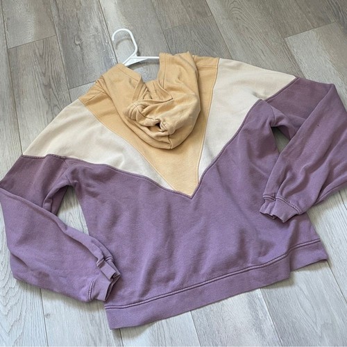 Sezane Tess Sweatshirt Colorblock Half Zip Damen lila (medium) pastell weich - Bild 7 von 11