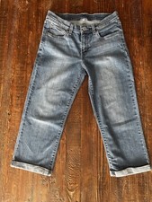 Levi's Women's Jeans Medium Wash Mid Rise Skinny Stretch Crop Cuffed Size 27/21