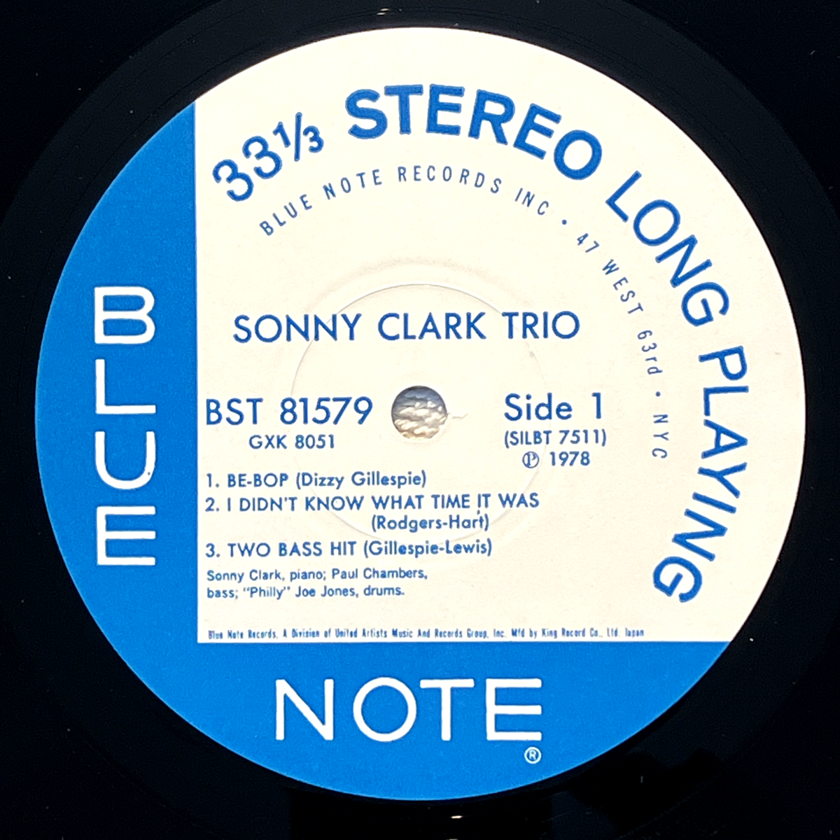 洋楽 Sonny Clark Trio Blue Note BST 81579 LP Sonny Clark Trio – Sonny Clark Trio 1978 Blue Note Vinyl LP Record