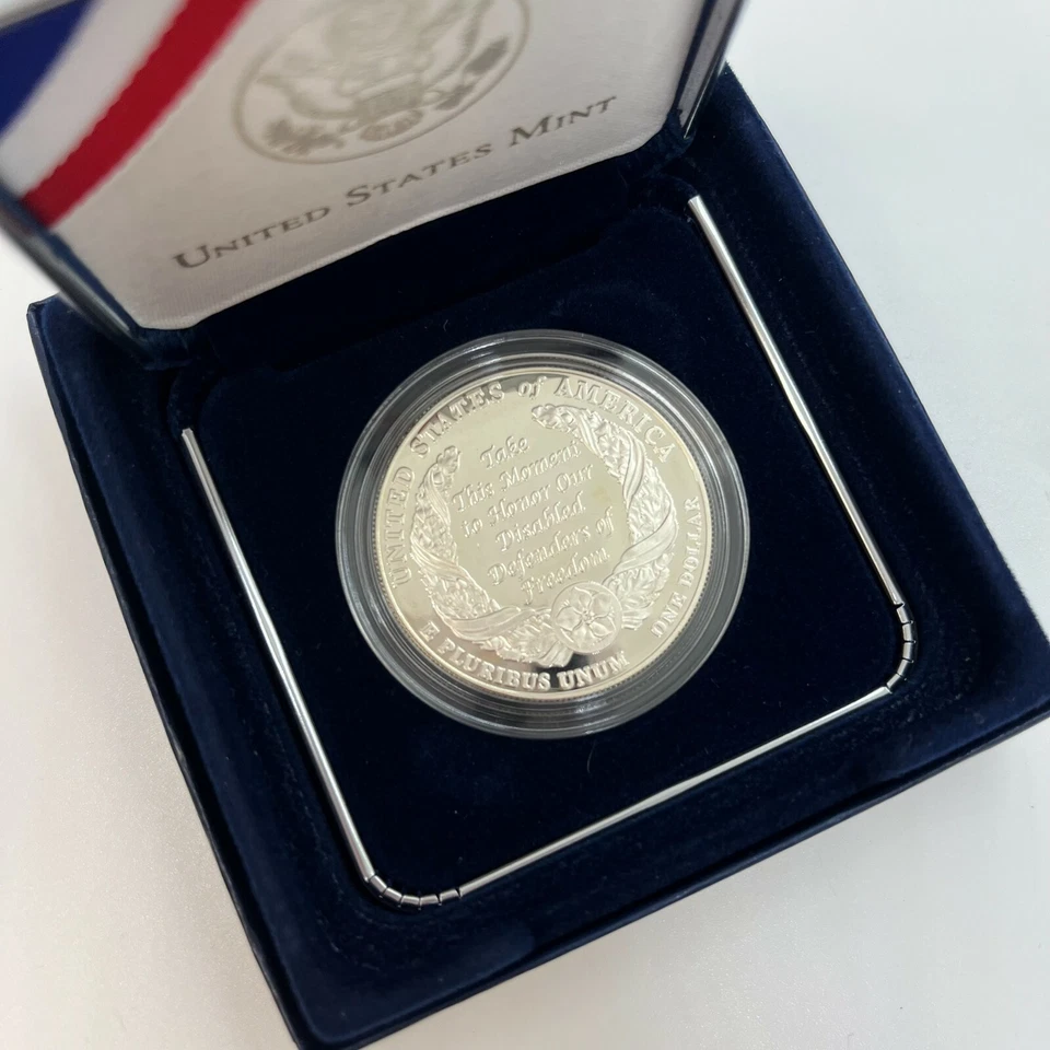 2010 American Veterans Disabled for Life Commemorative 90% Silver Dollar - Image 4 of 4