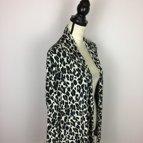 Vince Camuto Cardigan Top Size M Womans Animal Print Long Sleeve Open Front Knit - 第 11/14 張圖片