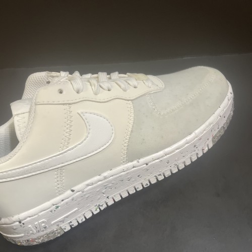 Sz 6 - NIKE WMNS AIR FORCE 1 CRATER ‘SUMMIT WHITE’  [CT1986-100] 2020 NEW - Picture 7 of 14