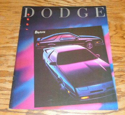 Original 1989 Dodge Daytona Deluxe Sales Brochure 89 ES Turbo Shelby