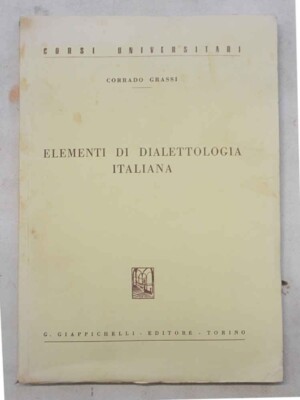 FETTE Elemente der italienischen Dialektologie. 1970