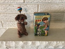VINTAGE TIN Wind Up Twist Dog MADE IN JAPAN C1960 TN Nomura w Box