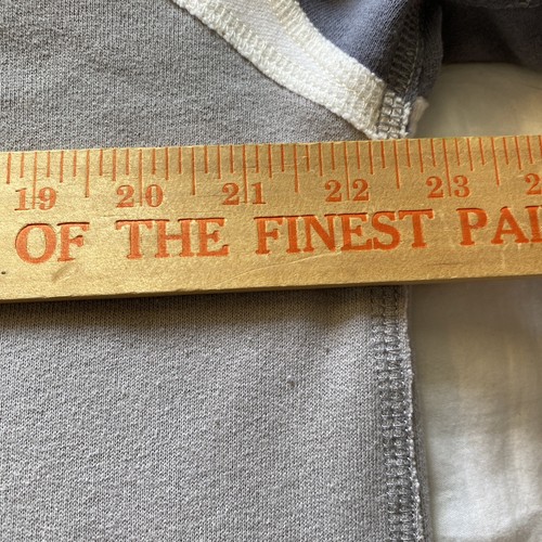 Abercrombie and Fitch Hoodie Soft A&F Fleece Adult L Slim Comfy Gray White Clean - Picture 6 of 13