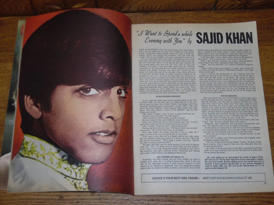 Vintage Teen Magazine - 16 Magazine - Vol. 10 No. 9 Feb 1969 Foto 4 de 4