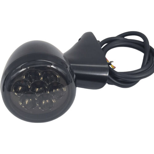 Luz LED intermitente delantera con 4 cables para Harley Road Glide 2015-2023 negra - Imagen 4 de 13