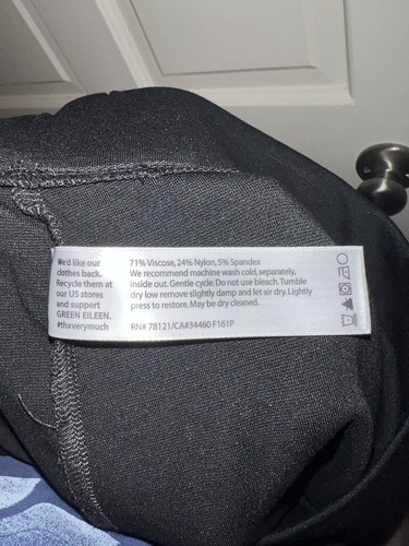 Neu mit Etikett Eileen Fisher Damen Leggings schwarz Größe L - Bild 5 von 5