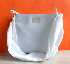 LACOSTE Beautiul Women White Tote Bag Handbag Shoulder Bag  M 