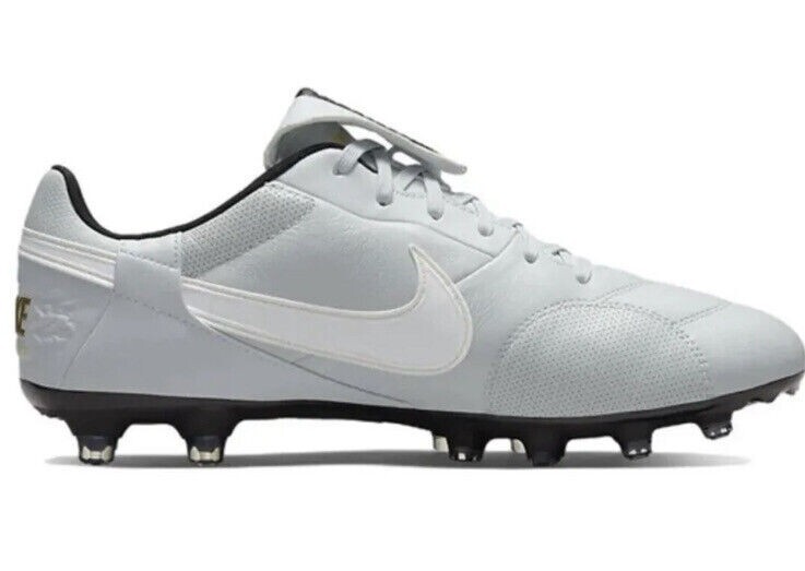 NIKE PREMIER III FG SOCCER CLEATS SIZE 6 PURE PLATINUM/WHITE  display picture 3