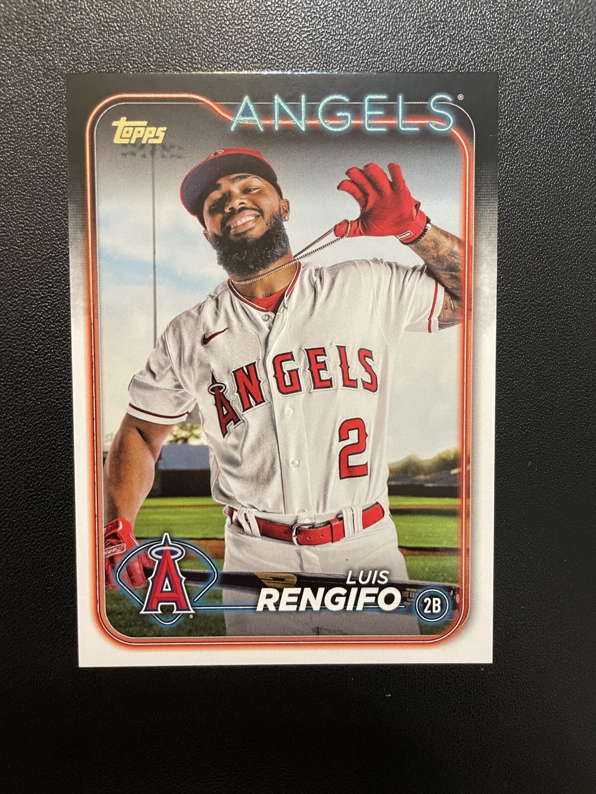 2024 Topps Series 1 - Golden Mirror #159 Luis Rengifo LA Angels