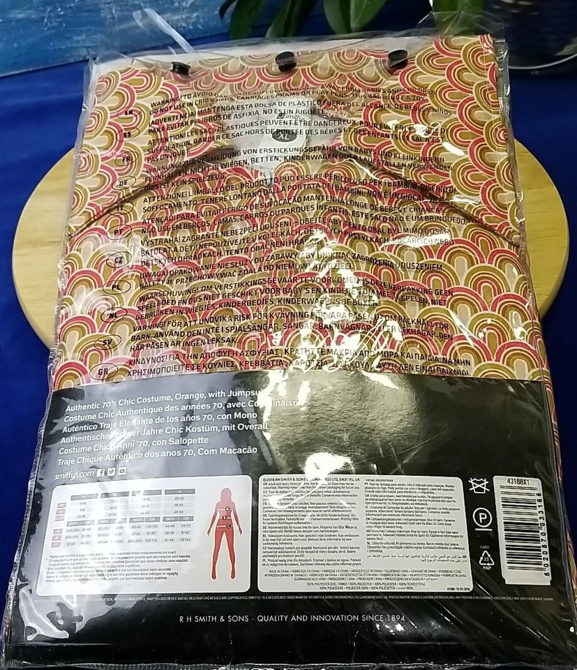 NUEVO~ Mono Retro Chic Años 70 Damas Traje de Gato Disfraz Halloween Conjunto Para Mujer XL Foto 4 de 4