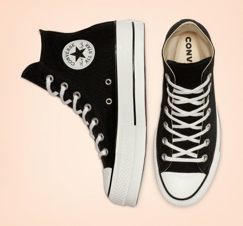 platform high top converse black