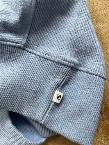 GORGEOUS MONEY CLOTHING LIGHT BLUE FULL ZIP HOODED TOP / HOODIE - SIZE SMALL - Picture 10 of 11