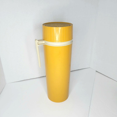 Vintage Thermos King Seeley 24OZ Mug Wide Mouth Harvest Gold Coffee 7402 Clean