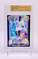 2022 Pele Leaf Vibrance Crystal Orange Proof Santos Autographed Card 1/1 Slabbed