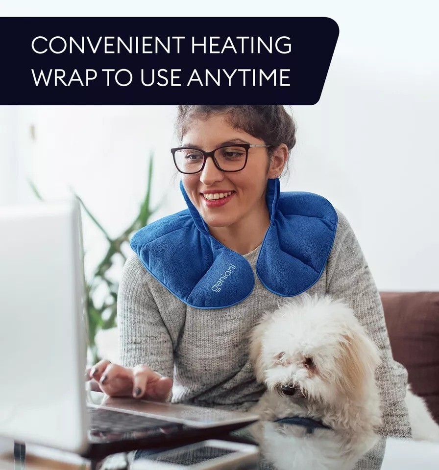 Microwavable Heating Pad for Neck and Shoulders with Herbal Aromatherapy - Ca...