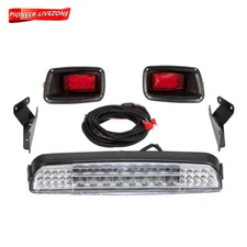 1996-2013 LED Light Bar Kit For EZGO TXT Golf Cart LED Taillights W/ Brackets