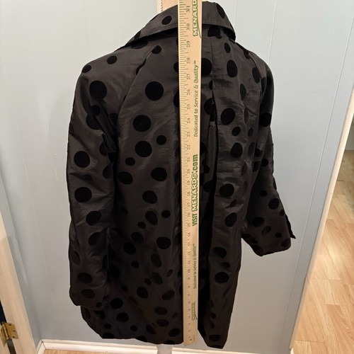 Chaqueta UBU Mujer Negra Boho Chic Moderna Clásica Terciopelo Negra Lunares Talla Pequeña - Imagen 7 de 15