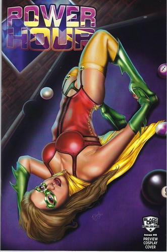 Cubierta comercial Power Hour #3 Nicole Brune Robin-Lady Indiana Comic Con limitada/150 casi nueva