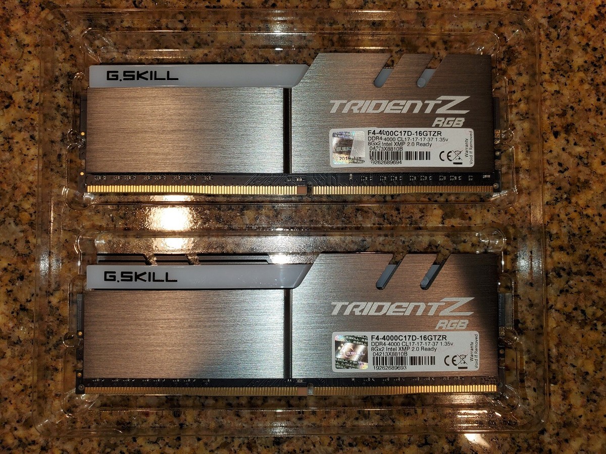 ✓✓ G.SKILL TridentZ RGB 16GB (2x8GB) 4000 MHz *17-17-17-37* (B