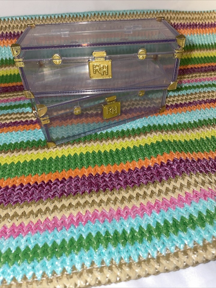Rainbow High Doll House Replacement Storage Chests Set Of 2 Clear