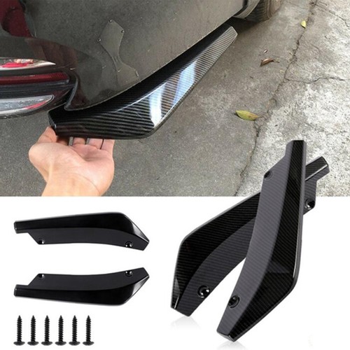 Car Rear Bumper Lip Strip Anti-crash Spoiler Canard Diffuser Side Skirt Splitter - Foto 2 di 13