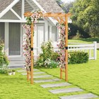 Wooden Pergola Garden Arbour Climbing Rose Arch Gate Archway Outdoor Wood Plant
