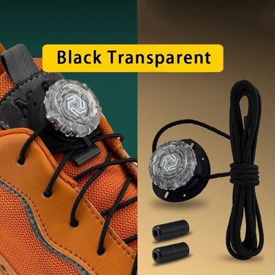 Swivel Buckle Laces Automatic No Tie Shoelaces Sneakers Kids Adult 1Pair Genuine