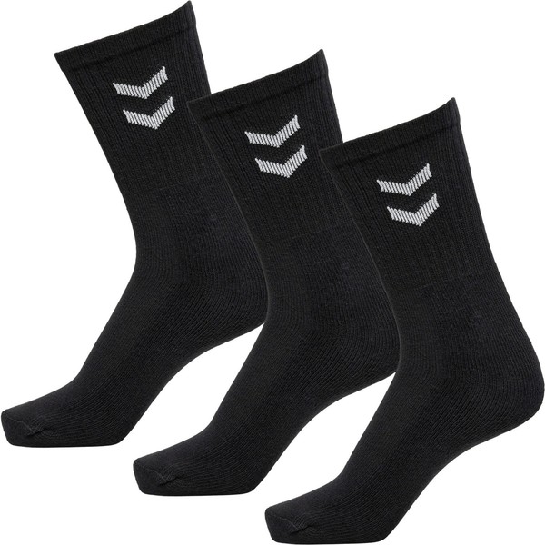Hummel Basic Socken Socks 3-Pack - Sportsocken, Tennissocken - Schwarz /Gr: 8-image