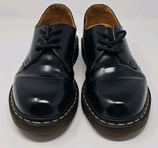 Dr. MARTENS 11838 Black Smooth 3-Eye Oxford Shoe 38 Men 9 / Women 10